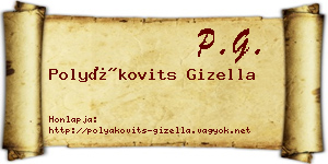 Polyákovits Gizella névjegykártya